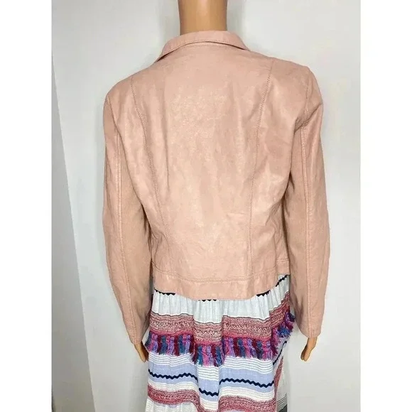 Anthropologie Ett:twa Ripley Faux Leather Moto Jacket size PM - Picture 6 of 10